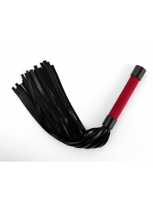 Красно-черная плеть My Rules - 43 см. - БДСМ Арсенал - купить с доставкой в Кисловодске