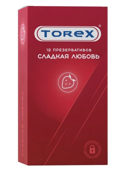 Презервативы Torex  Сладкая любовь  с ароматом клубники - 12 шт. - Torex - купить с доставкой в Кисловодске