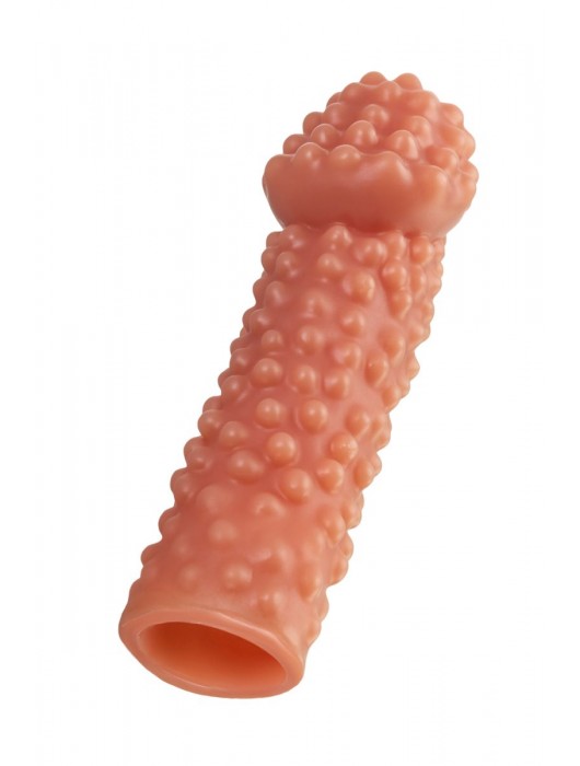 Реалистичная насадка на пенис с бугорками - 16,5 см. - KOKOS - в Кисловодске купить с доставкой