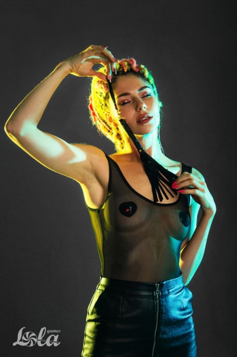 Черная плеть Attraction - 27 см. - Lola Games - купить с доставкой в Кисловодске