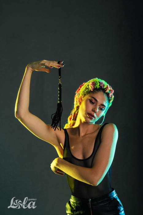 Черная плеть Attraction - 27 см. - Lola Games - купить с доставкой в Кисловодске