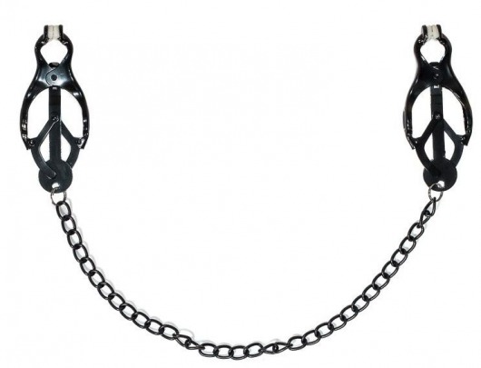 Зажимы на соски Darkside с цепочкой - Lola Games - купить с доставкой в Кисловодске