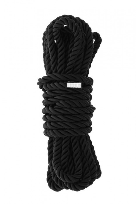 Черная веревка для шибари DELUXE BONDAGE ROPE - 5 м. - Dream Toys - купить с доставкой в Кисловодске