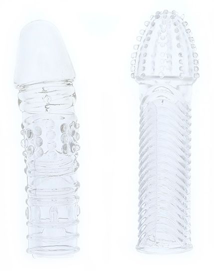 Комплект из 2 прозрачных насадок на пенис PENIS EXTENDER PACK - Dream Toys - в Кисловодске купить с доставкой