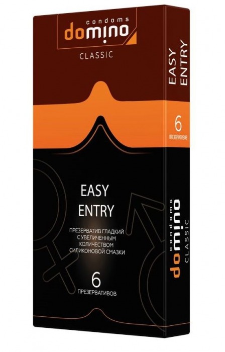Презервативы с увеличенным количеством смазки DOMINO Easy Entry - 6 шт. - Domino - купить с доставкой в Кисловодске