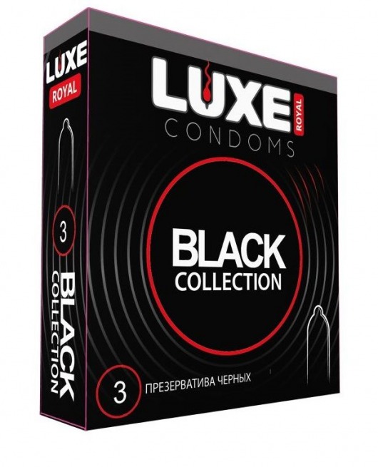 Черные презервативы LUXE Royal Black Collection - 3 шт. - Luxe - купить с доставкой в Кисловодске