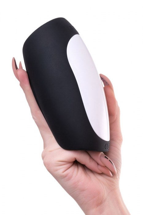 Черно-белый перезаряжаемый мастурбатор Erotist Hailstorm - Erotist Adult Toys - в Кисловодске купить с доставкой