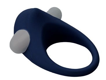 Гладкое синее эрекционное виброкольцо STIMU RING - Dream Toys - в Кисловодске купить с доставкой