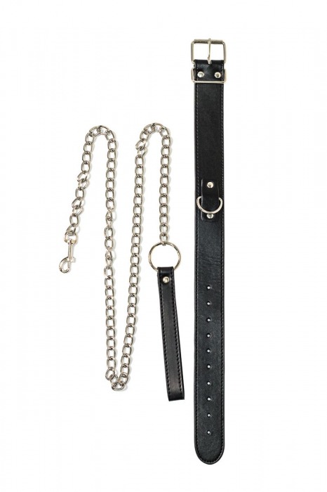 Черный ошейник с поводком Wild - Lola Games - купить с доставкой в Кисловодске