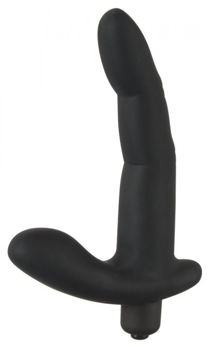 Черный вибромассажер простаты Naughty Finger Prostate Vibe - 13,8 см. - Orion - в Кисловодске купить с доставкой