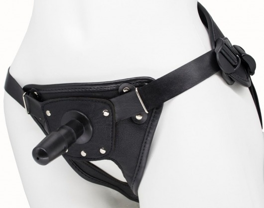 Черный пояс для насадок BEST CLASS STRAP - LOVETOY (А-Полимер) - купить с доставкой в Кисловодске