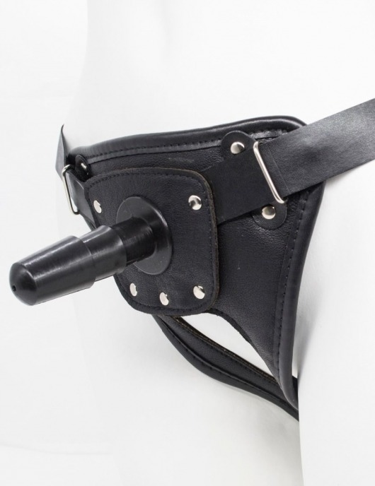 Черный пояс для насадок CLASS STRAP Restyling - LOVETOY (А-Полимер) - купить с доставкой в Кисловодске