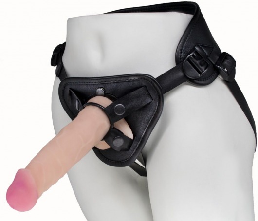 Пояс харнесс BEST UNI strap с 2 сменными насадками - 18,5 и 16 см. - LOVETOY (А-Полимер) - купить с доставкой в Кисловодске