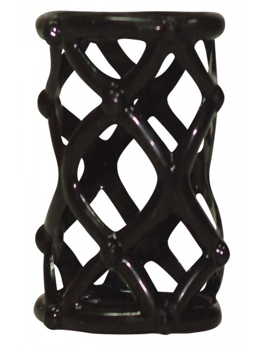 Чёрная насадка-сетка на пенис Orgasmus Wunder - Orion - в Кисловодске купить с доставкой