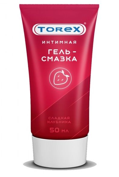 Смазка на водной основе TOREX  Сладкая клубника  - 50 мл. - Torex - купить с доставкой в Кисловодске