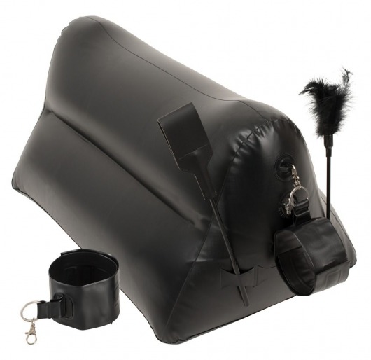 Надувная любовная подушка Portable Triangle Cushion с аксессуарами - Orion - купить с доставкой в Кисловодске