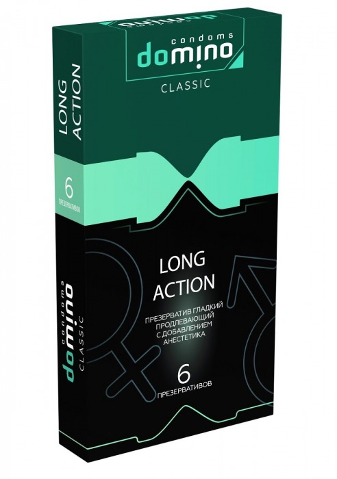 Презервативы с пролонгирующим эффектом DOMINO Classic Long action - 6 шт. - Domino - купить с доставкой в Кисловодске