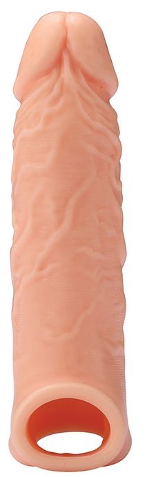 Телесная насадка EXTENDER WITH BALL STRAP 6.5 - 17 см. - Dream Toys - в Кисловодске купить с доставкой