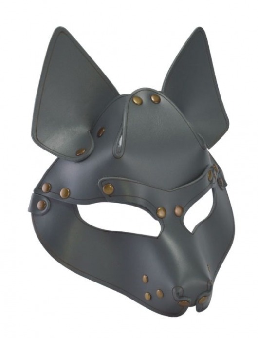 Серая маска Wolf с клепками - Sitabella - купить с доставкой в Кисловодске