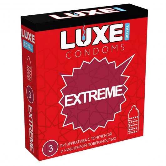 Текстурированные презервативы LUXE Royal Extreme - 3 шт. - Luxe - купить с доставкой в Кисловодске