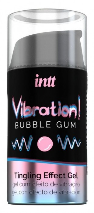 Жидкий интимный гель с эффектом вибрации Vibration! Bubble Gum - 15 мл. - INTT - купить с доставкой в Кисловодске