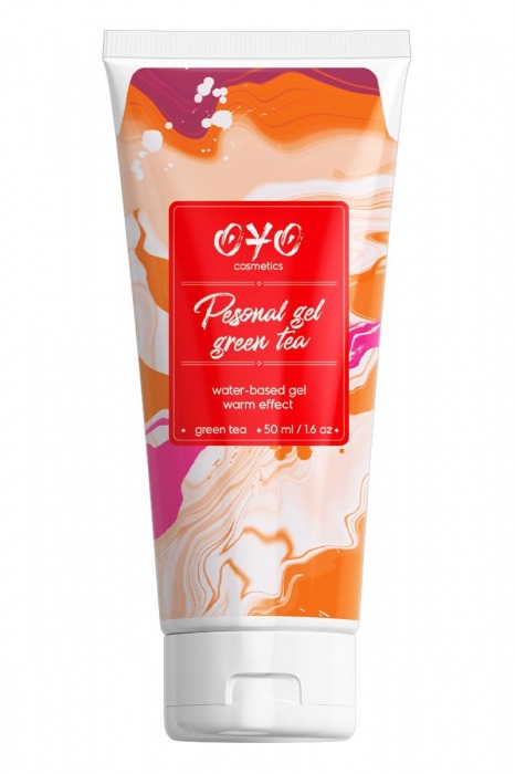 Интимная смазка на водной основе с согревающим эффектом OYO Personal Gel Green Tea - 50 мл. - OYO - купить с доставкой в Кисловодске
