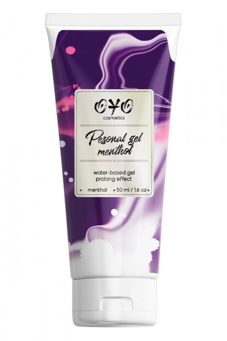 Интимная смазка на водной основе с пролонгирующим эффектом OYO Personal Gel Menthol - 50 мл. - OYO - купить с доставкой в Кисловодске
