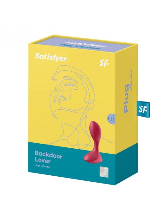 Красный вибромассажёр простаты Satisfyer Backdoor Lover - 14 см. - Satisfyer - в Кисловодске купить с доставкой