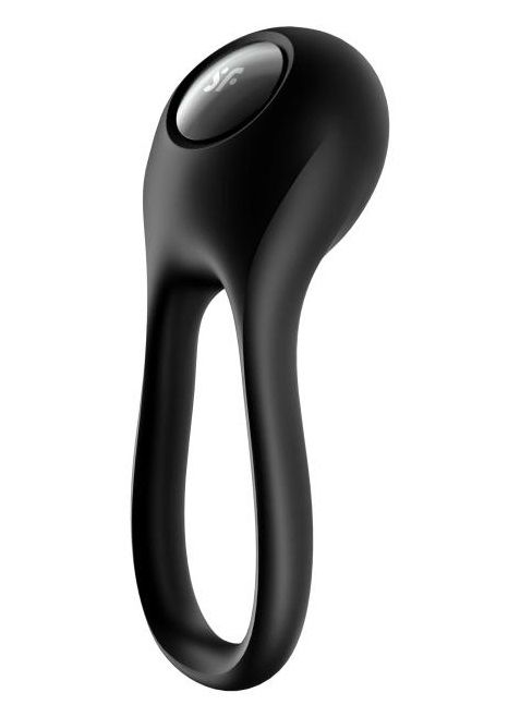 Черное эрекционное виброкольцо Majestic Duo - Satisfyer - в Кисловодске купить с доставкой