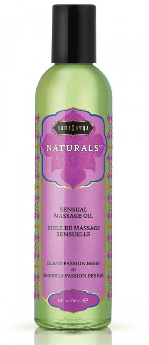 Массажное масло Naturals Island Passion Berry с ароматом тропических фруктов - 236 мл. - Kama Sutra - купить с доставкой в Кисловодске