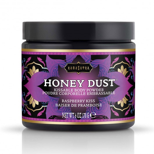 Пудра для тела Honey Dust Body Powder с ароматом малины - 170 гр. - Kama Sutra - купить с доставкой в Кисловодске