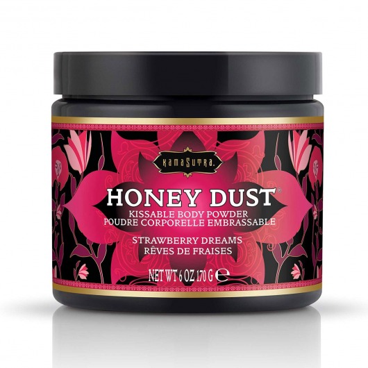 Пудра для тела Honey Dust Body Powder с ароматом клубники - 170 гр. - Kama Sutra - купить с доставкой в Кисловодске