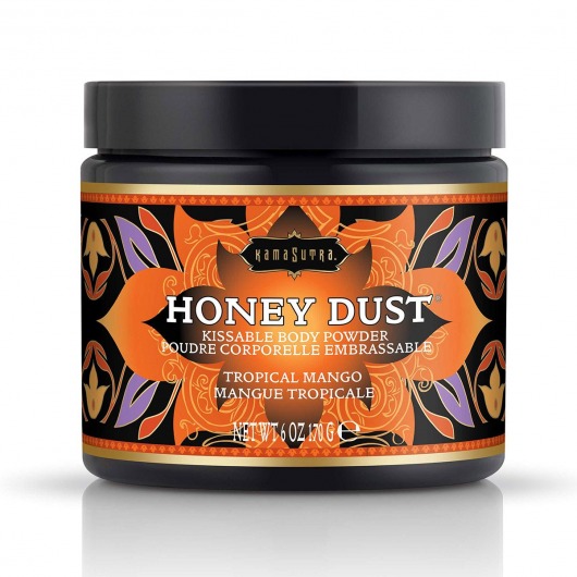 Пудра для тела Honey Dust Body Powder с ароматом манго - 170 гр. - Kama Sutra - купить с доставкой в Кисловодске