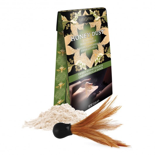 Пудра для тела Honey Dust Body Powder с ароматом жимолости - 28 гр. - Kama Sutra - купить с доставкой в Кисловодске