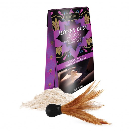 Пудра для тела Honey Dust Body Powder с ароматом малины - 28 гр. - Kama Sutra - купить с доставкой в Кисловодске