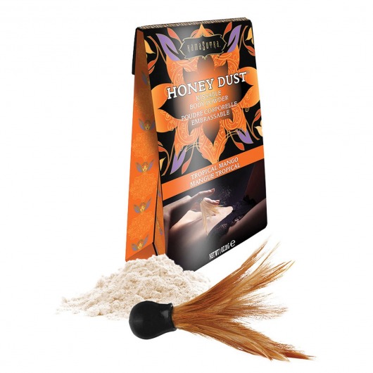 Пудра для тела Honey Dust Body Powder с ароматом манго - 28 гр. - Kama Sutra - купить с доставкой в Кисловодске