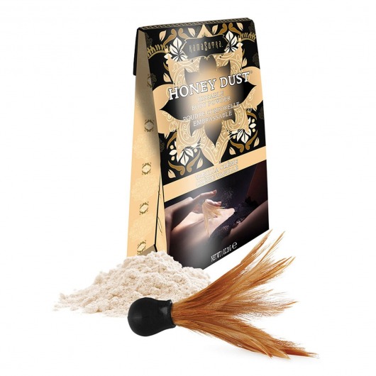Пудра для тела Honey Dust Body Powder с ароматом ванили - 28 гр. - Kama Sutra - купить с доставкой в Кисловодске