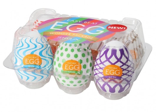 Набор из 6 мастурбаторов Tenga EGG IV с различным рельефом - Tenga - в Кисловодске купить с доставкой
