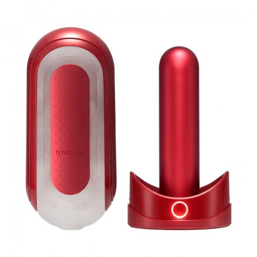 Красный мастурбатор Flip Zero Red   Warmer с подогревом - Tenga - в Кисловодске купить с доставкой