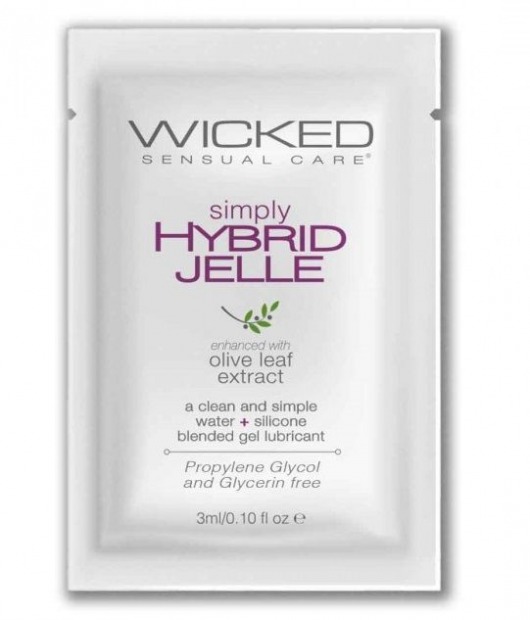 Гель-лубрикант на водно-силиконовой основе Simply Hybrid Jelle - 3 мл. - Wicked - купить с доставкой в Кисловодске