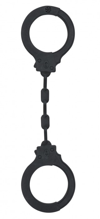 Черные силиконовые наручники Suppression - Lola Games - купить с доставкой в Кисловодске