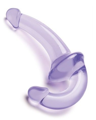 Фиолетовый безремневой страпон Strapless Strap-On - Lux Fetish - купить с доставкой в Кисловодске