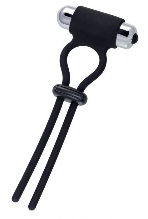 Черное эрекционное лассо на пенис Jat - A-toys - в Кисловодске купить с доставкой