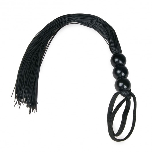 Черная силиконовая плеть Silicone Whip - 32 см. - Easy toys - купить с доставкой в Кисловодске