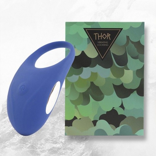 Синее кольцо с вибрацией Thor Cockring - FeelzToys - в Кисловодске купить с доставкой