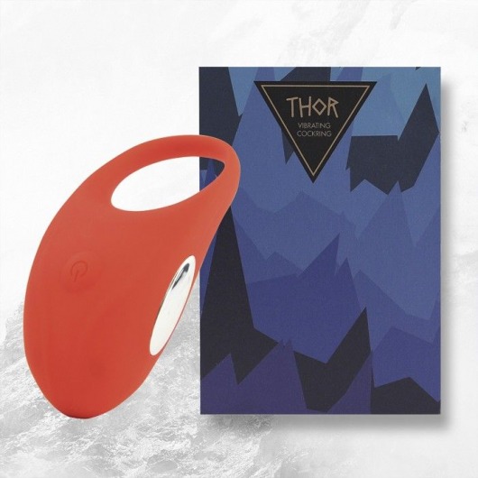 Красное кольцо с вибрацией Thor Cockring - FeelzToys - в Кисловодске купить с доставкой