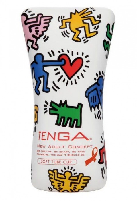 Мастурбатор-туба Keith Haring Soft Tube CUP - Tenga - в Кисловодске купить с доставкой