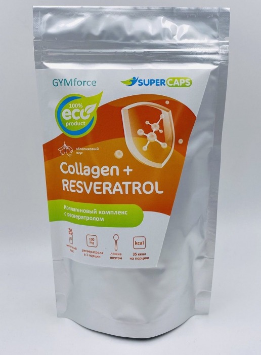 Натуральный коллаген с ресвератролом GYMforce Collagen+ - 150 гр. - SuperCaps - купить с доставкой в Кисловодске