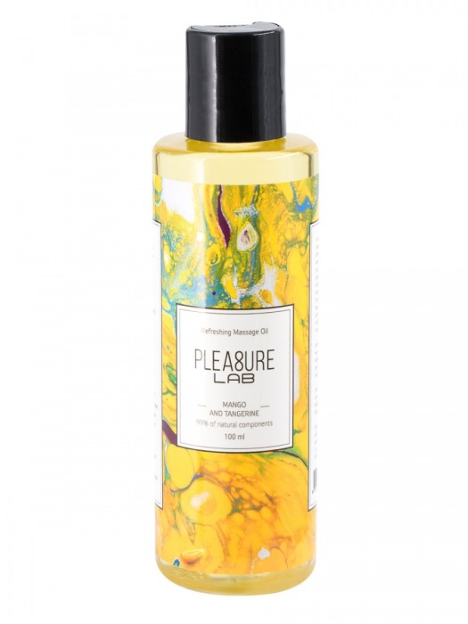 Массажное масло Pleasure Lab Refreshing с ароматом манго и мандарина - 100 мл. - Pleasure Lab - купить с доставкой в Кисловодске