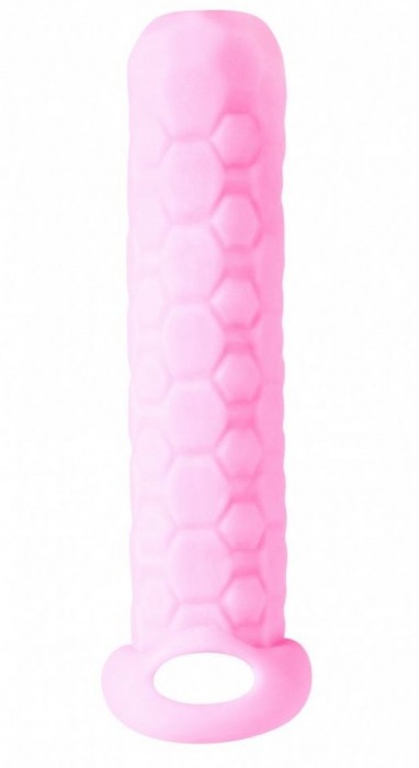 Розовый фаллоудлинитель Homme Long - 13,5 см. - Lola Games - в Кисловодске купить с доставкой